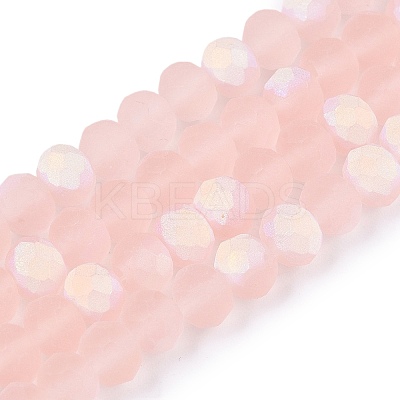Transparent Glass Beads Strands EGLA-A044-T6mm-MB22-1