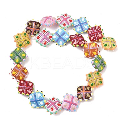 Glass Imitation Jade Beads GLAA-L051-03-1