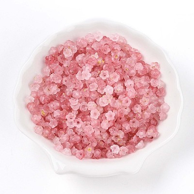 Frosted Transparent Acrylic Beads OACR-N137-72E-1