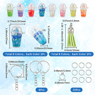 DIY Jewerly Keychain Kits DIY-SC0030-05-1