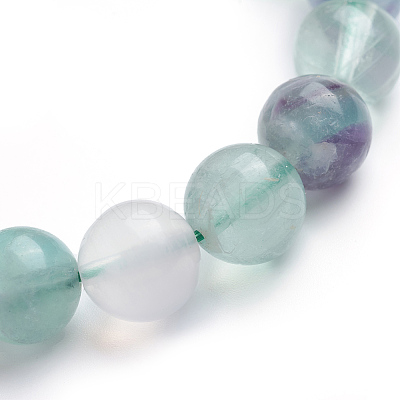 Natural Fluorite Stretch Bracelets BJEW-E373-10mm-10-01-1