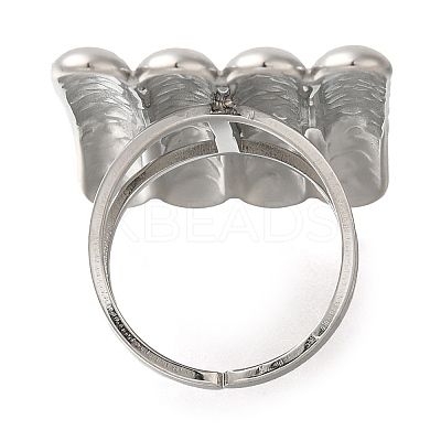 304 Stainless Steel Ring for Women RJEW-I106-04P-1