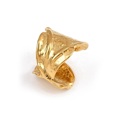 304 Stainless Steel Adjustable Cuff Rings for Women X-RJEW-A074-09G-1