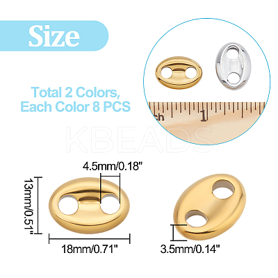 16Pcs 2 Colors PVD Vacuum Plating Non-magnetic Synthetic Hematite Connector Charms G-AR0004-77-1