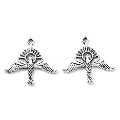 Tibetan Style Alloy Pendant TIBE-H142-02AS-1