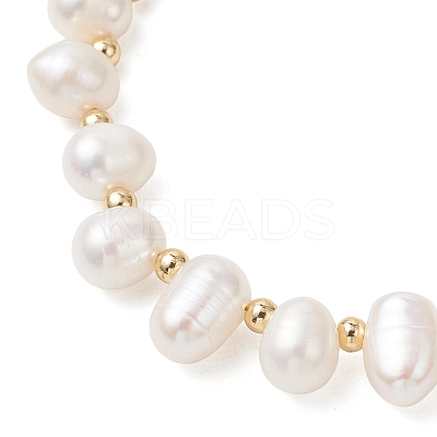 Natural Cultured Freshwater Pearl Beaded Bracelets for Women BJEW-JB13320-1