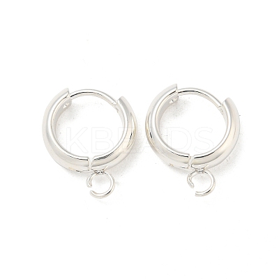 201 Stainless Steel Huggie Hoop Earring Findings STAS-P283-01V-S-1