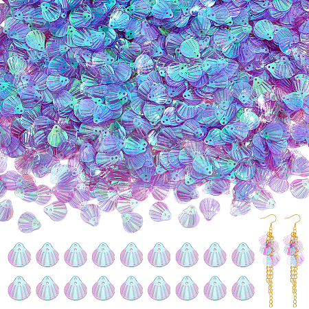 2000Pcs UV Plating Resin Charms RESI-NB0002-17D-1