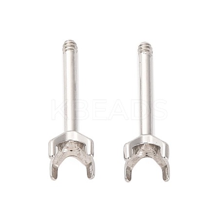 304 Stainless Steel Stud Earring Findings STAS-B091-02A-03P-1