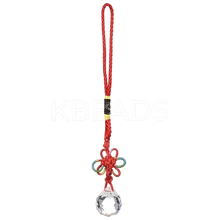 Glass Round Ball Hanging Ornaments LS-HJEW-Z006-01G-1