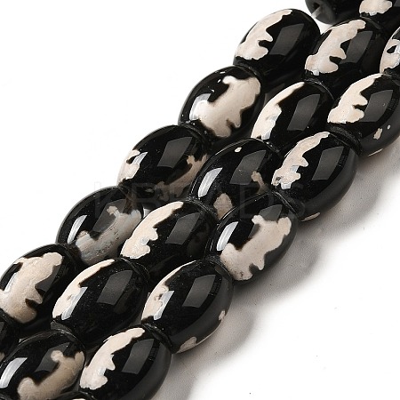Tibetan Style dZi Beads Strands G-F726-A12-1