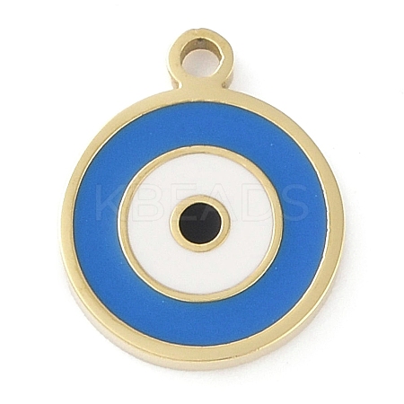 Ion Plating(IP) 304 Stainless Steel Enamel Charms STAS-P366-48G-1