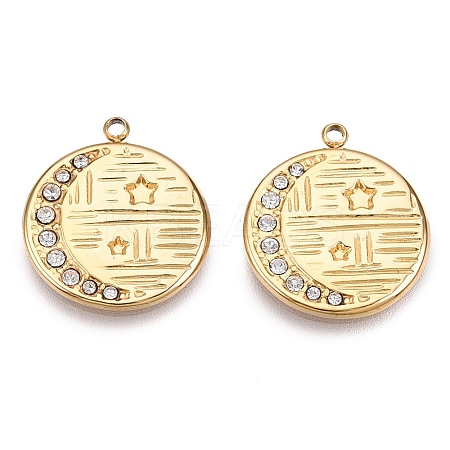 Ion Plating(IP) 304 Stainless Steel Pendants STAS-N097-202LG-1
