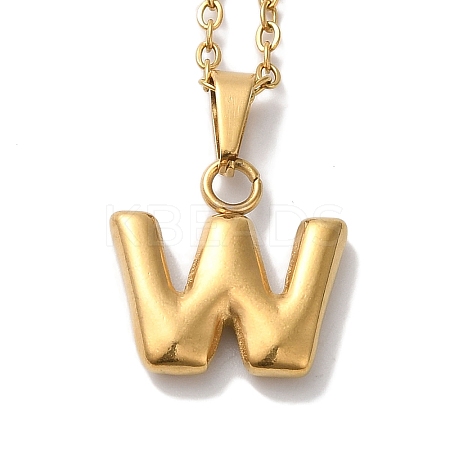 PVD Vacuum Plating 201 Stainless Steel Necklaces NJEW-H033-01G-W-1