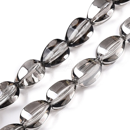 Electroplate Glass Beads Strands EGLA-T028-01I-1