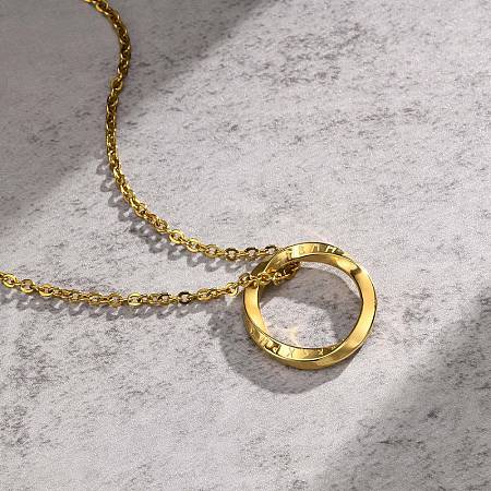 Nordic Rune Ring 304 Stainless Steel Pendant Necklaces for Men FS-WGC3540-03-1