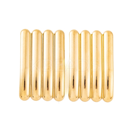 Ion Plating(IP) 304 Stainless Steel Stud Earrings for Women EJEW-P279-52G-1