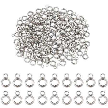 150Pcs 304 Stainless Steel Tube Bails STAS-BBC0008-25-1