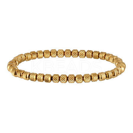 304 Stainless Steel Stretch Bracelets for Women Men WGB27EC-01-1
