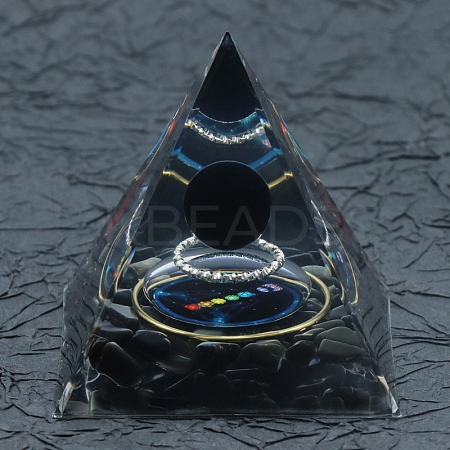 Resin Orgonite Pyramid X1-PW-WG36540-01-1