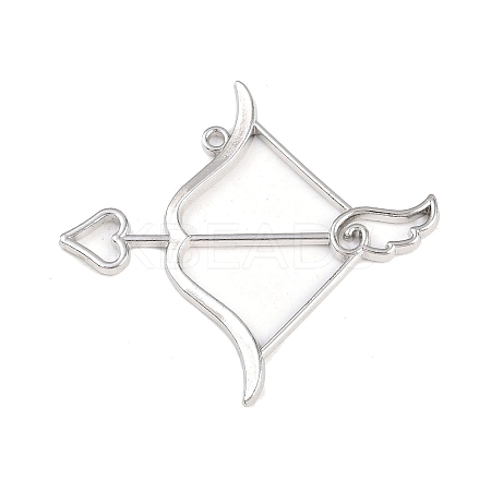 Zinc Alloy Open Back Bezel Pendants PALLOY-D580-05P-F-1