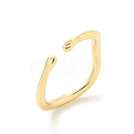 Brass Open Cuff Ring Components LS-KK-G518-06G-02-1