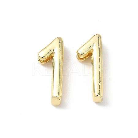 Brass Slide Charms KK-L253-15G-01-1