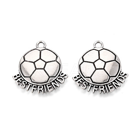 Tibetan Style Alloy Pendants TIBE-N014-16AS-1