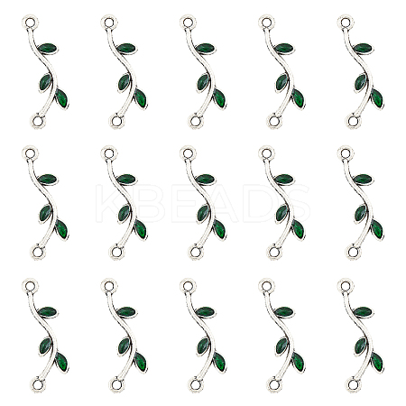 Tibetan Style Alloy Enamel Links connectors ENAM-CA0001-01AS-1