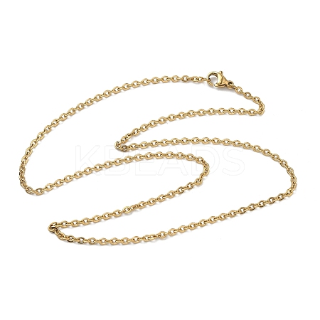304 Stainless Steel Cable Chain Necklaces STAS-O037-101G-1