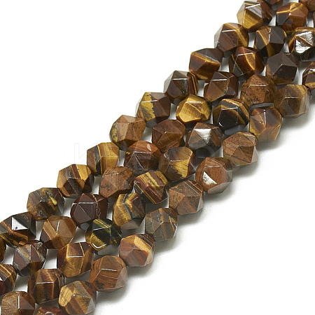 Natural Tiger Eye Beads Strands G-S300-86-8mm-1