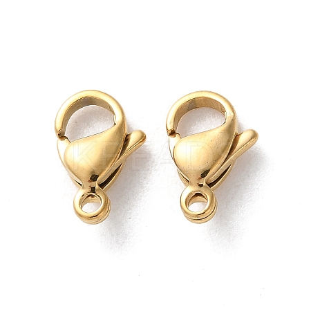 304 Stainless Steel Lobster Claw Clasps STAS-V007-01B-G-1