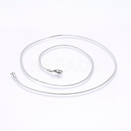 Non-Tarnish 304 Stainless Steel Herringbone Chain Necklaces NJEW-F227-02P-01-1