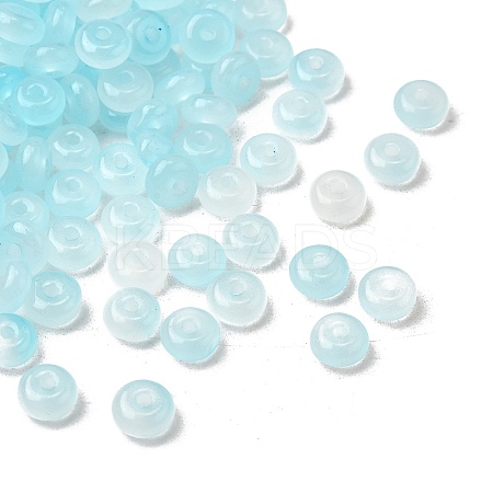 Baking Paint Imitation Jade Glass Beads DGLA-C005-A01-3x6mm-08-1