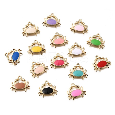 Alloy Enamel Pendants FIND-H066-07G-1