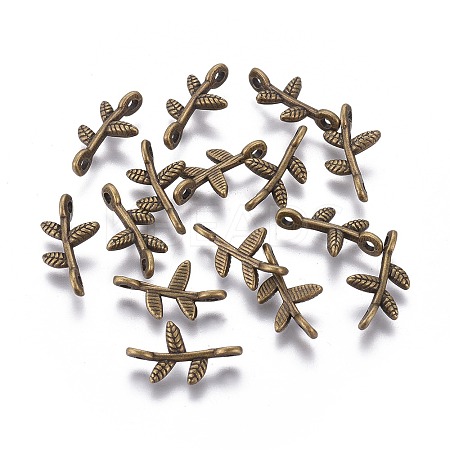 Tibetan Style Links Connectors LS-MLF0801Y-1