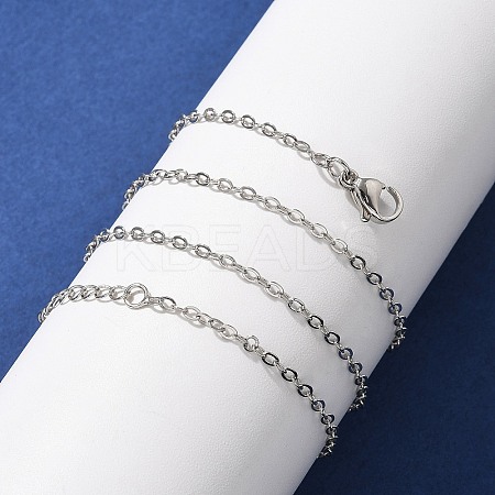 Brass Cable Chains Necklaces for Women NJEW-D302-47P-1