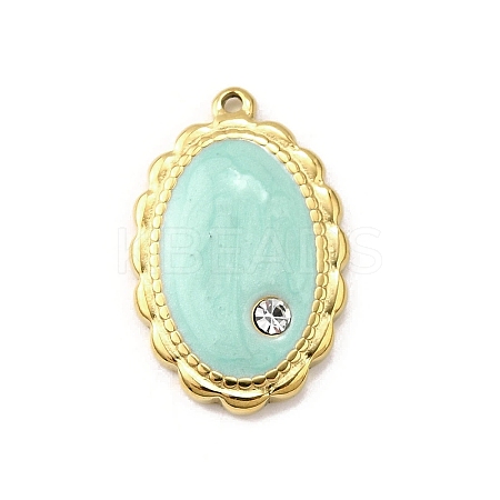 304 Stainless Steel Pendants STAS-Z135-06G-02-1