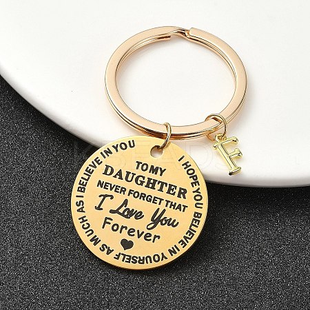 Valentine's Day Brass & 201 Stainless Steel Keychain KEYC-YW00097-06-1