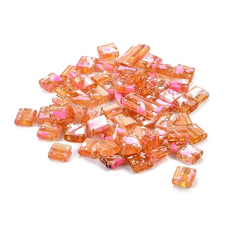 2-Hole Transparent Glass Seed Beads LS-SEED-S023-30C-14-1