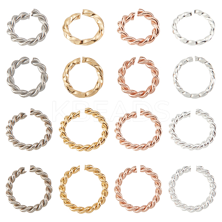 DICOSMETIC 64Pcs 8 Style 304 Stainless Steel Jump Rings STAS-DC0003-55-1