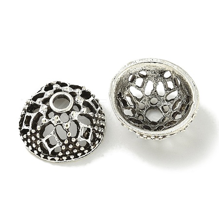 Tibetan Style Alloy Bead Caps FIND-U015-05AS-1