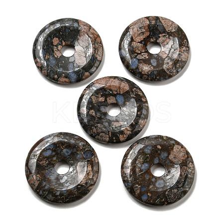 Natural Glaucophane Pendants G-P532-01A-05-1