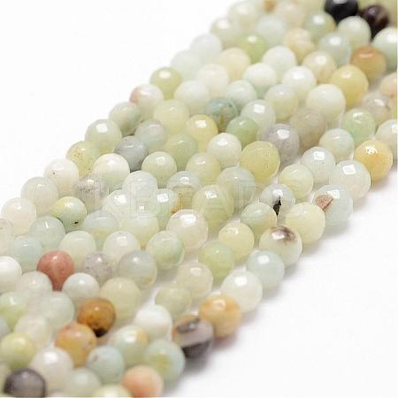 Natural Flower Amazonite Beads Strands G-D840-24-4mm-1