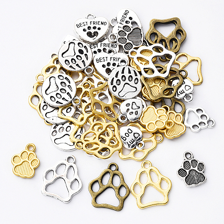 50Pcs 10 Styles Alloy Charms FIND-YW0006-65-1