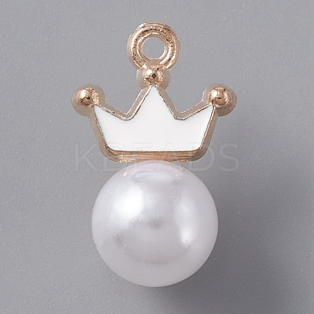 Resin Imitation Pearl Pendants FIND-TAC0002-041C-1