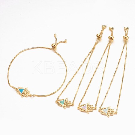 Adjustable Brass Bolo Bracelets BJEW-K204-05-G-1