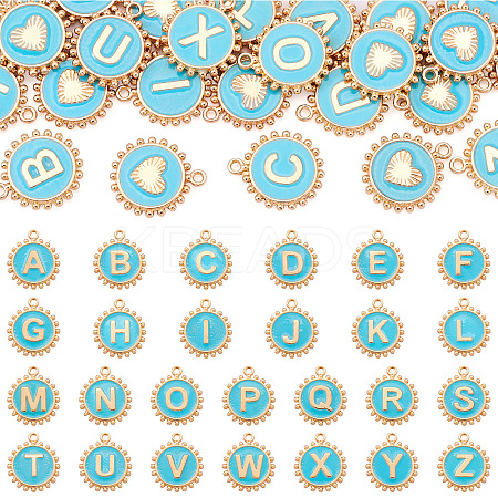 26Pcs Alloy Enamel Pendants ENAM-TA0002-86B-1