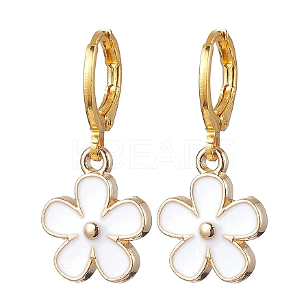 Alloy Enamel Earrings for Women EJEW-JE05802-1