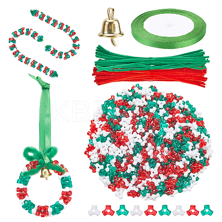 Acrylic with Plastic Christmas Candy Beading Set DIY-SC0026-81B-1